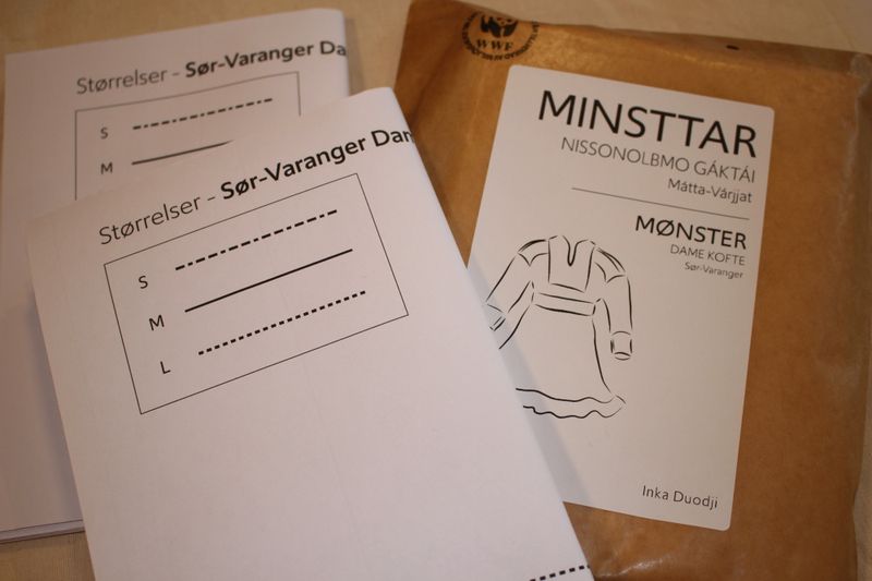 Mønster til  Sør-Varanger damekofte