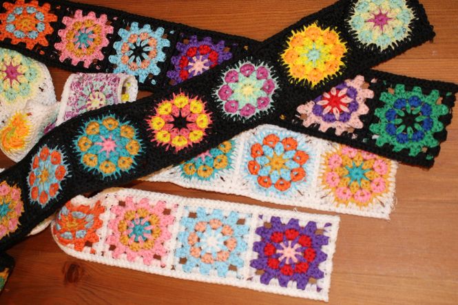 Hovedbilde Bestemorlapper, veskebånd 